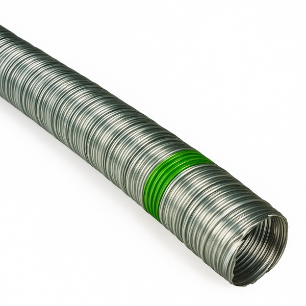 Rookgasafvoerleiding INOX Gastec QA RVS 316TI D100mm L5mtr